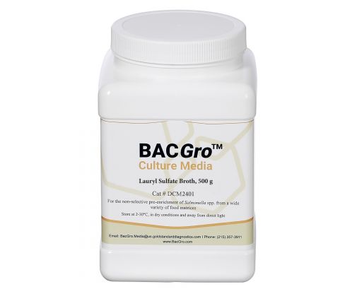 Skip to the beginning of the images gallery BACGro Lauryl Sulfate Broth / 500 g
